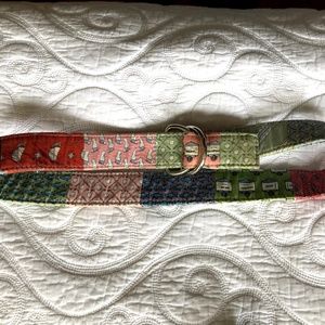 Vineyard vines patchwork belt Nantucket size Small